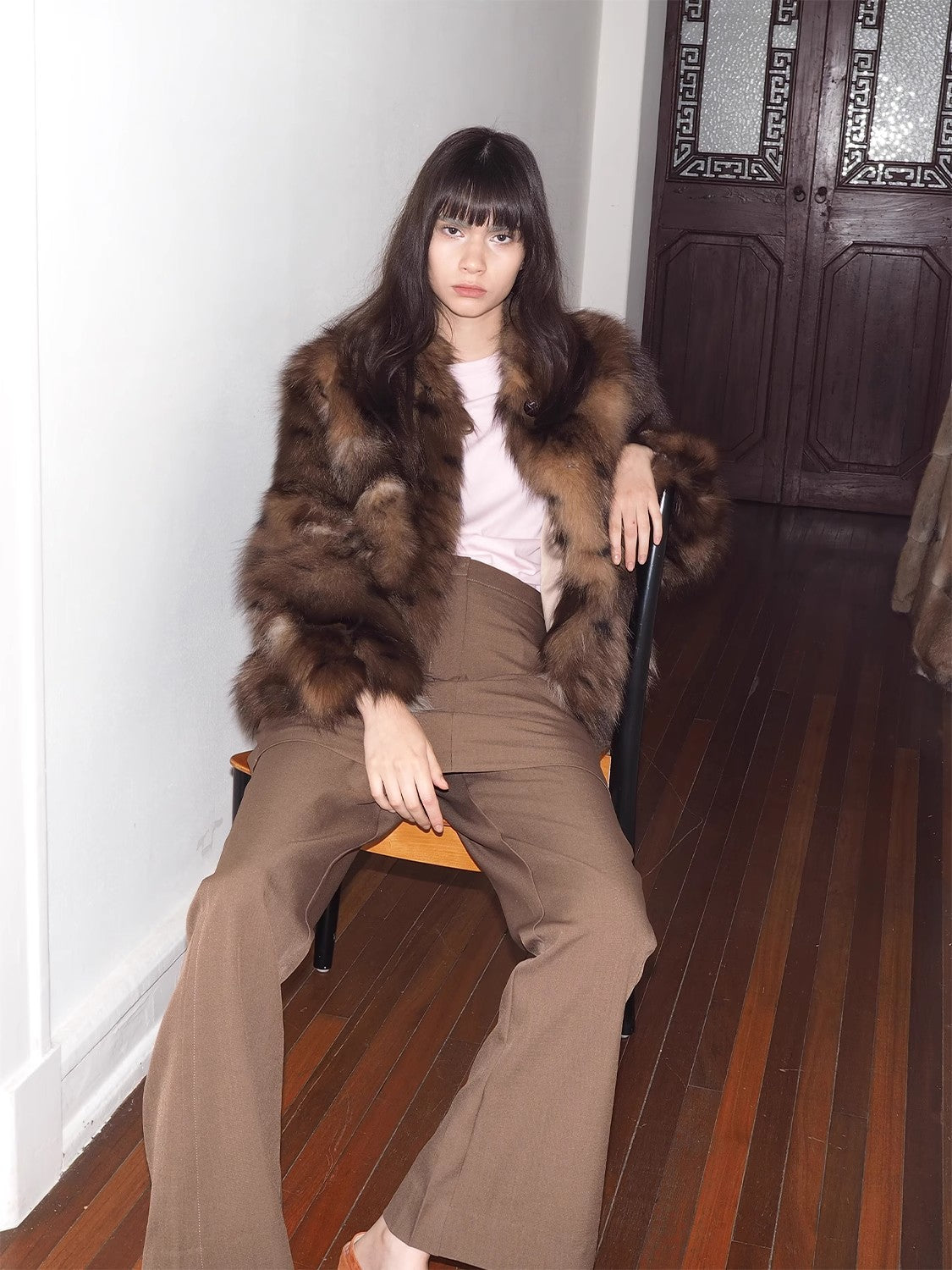Ember Leopard Fur Jacket