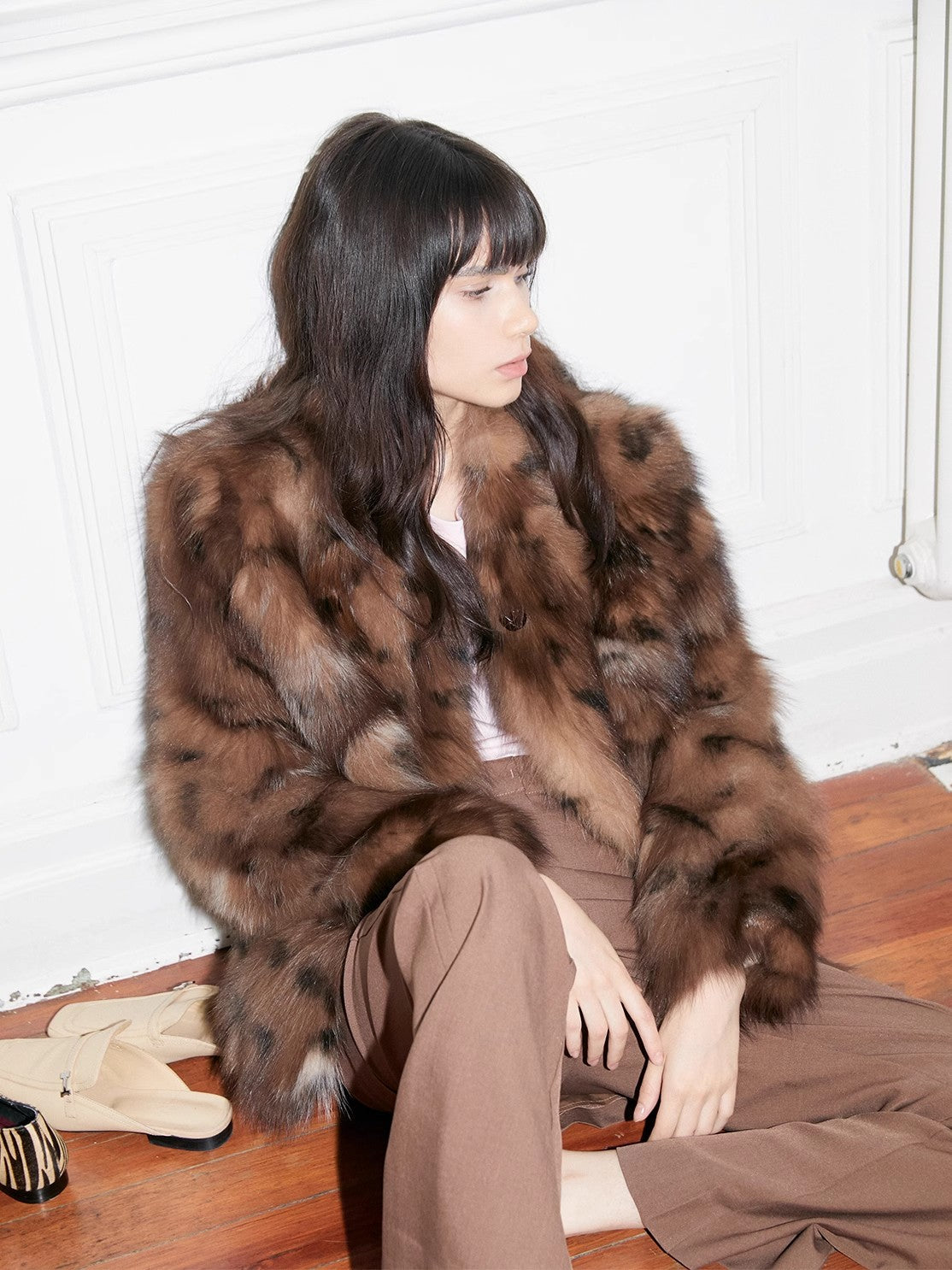 Ember Leopard Fur Jacket