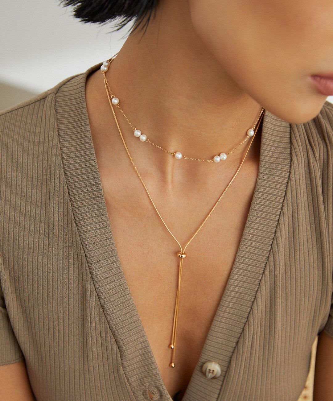 Luna Freshwater Pearl Choker