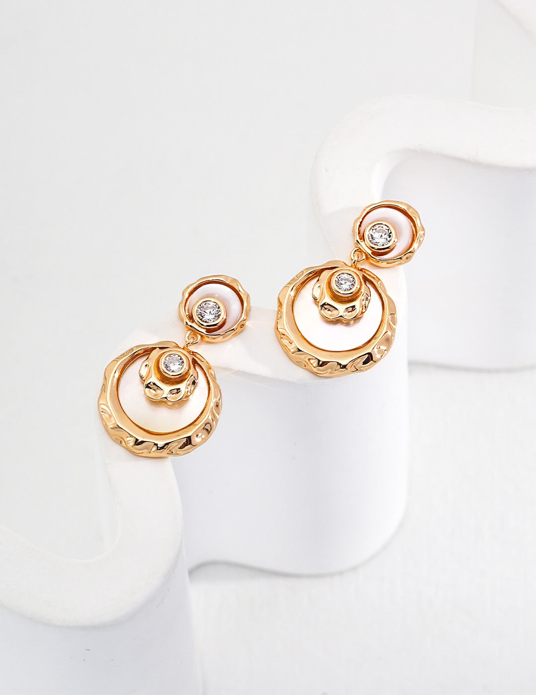 Rio Minimalist Round Drop Earrings