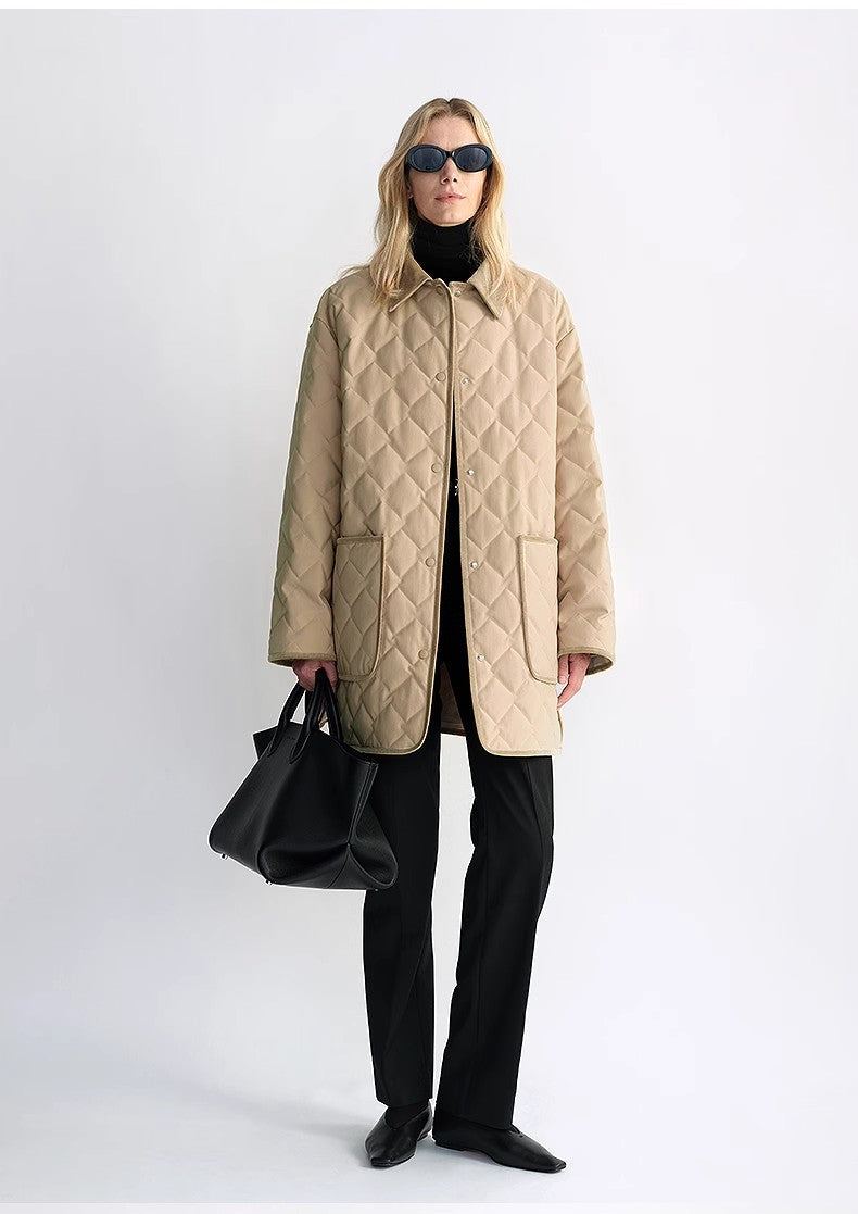 Tex Quilted Goose Down Barn Jacket