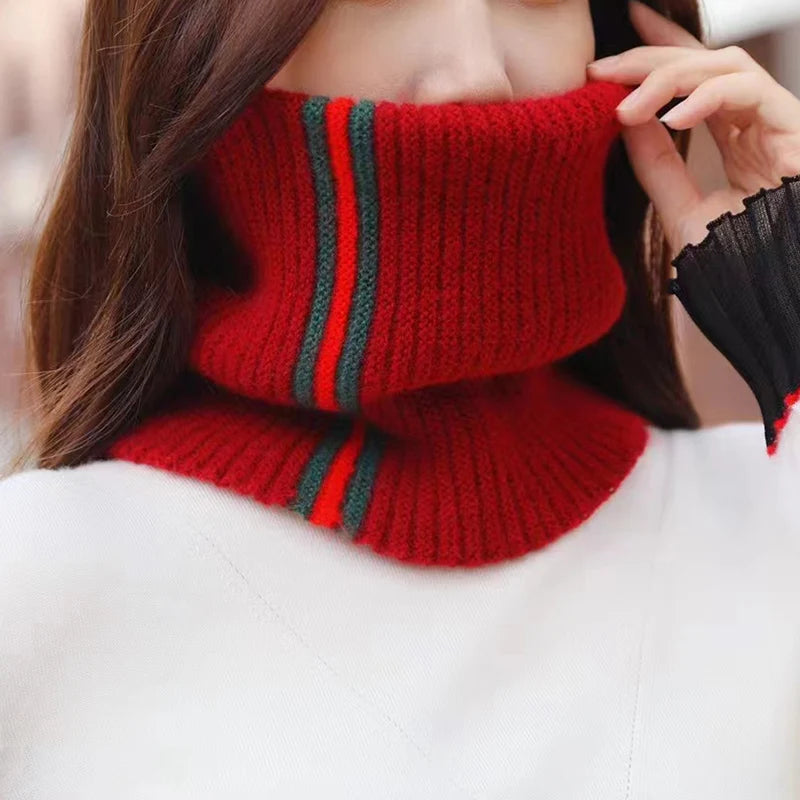 Knitted Turtleneck Collar