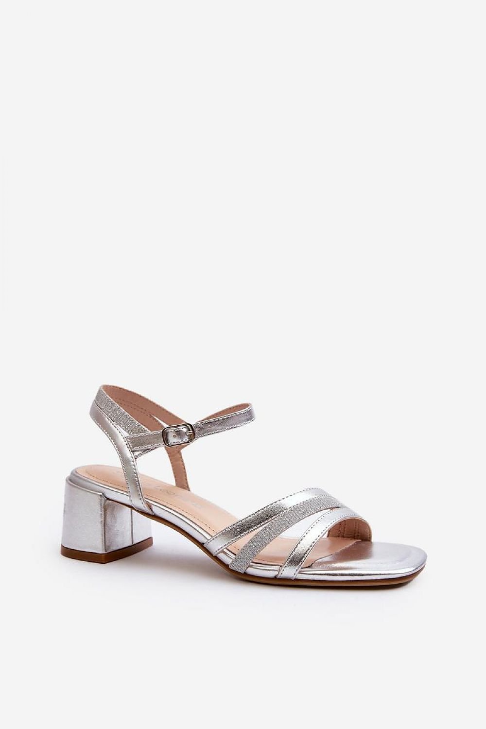 Liora Silver Kitten Heels