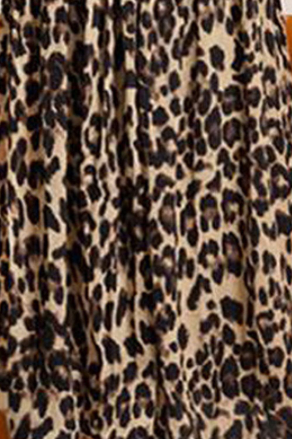 Jasmin Leopard Midi Skirt