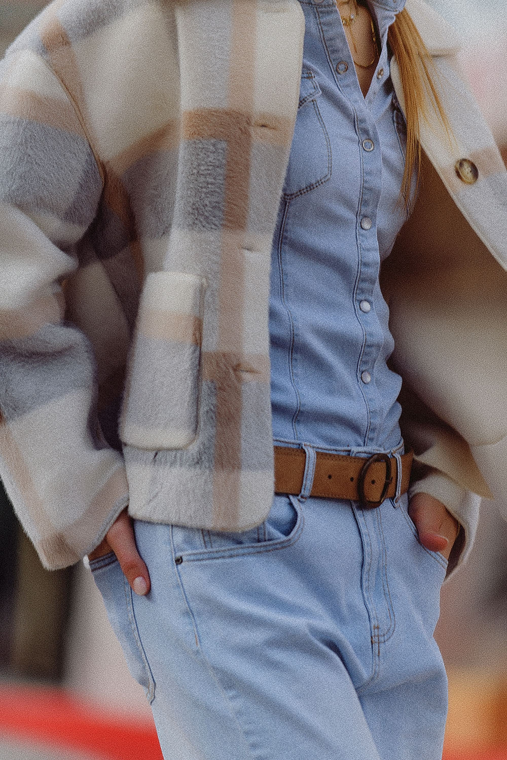 Checker Fleece Jacket