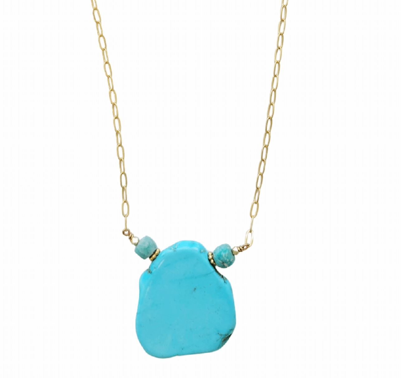 Arlet Turquoise Slab Necklace
