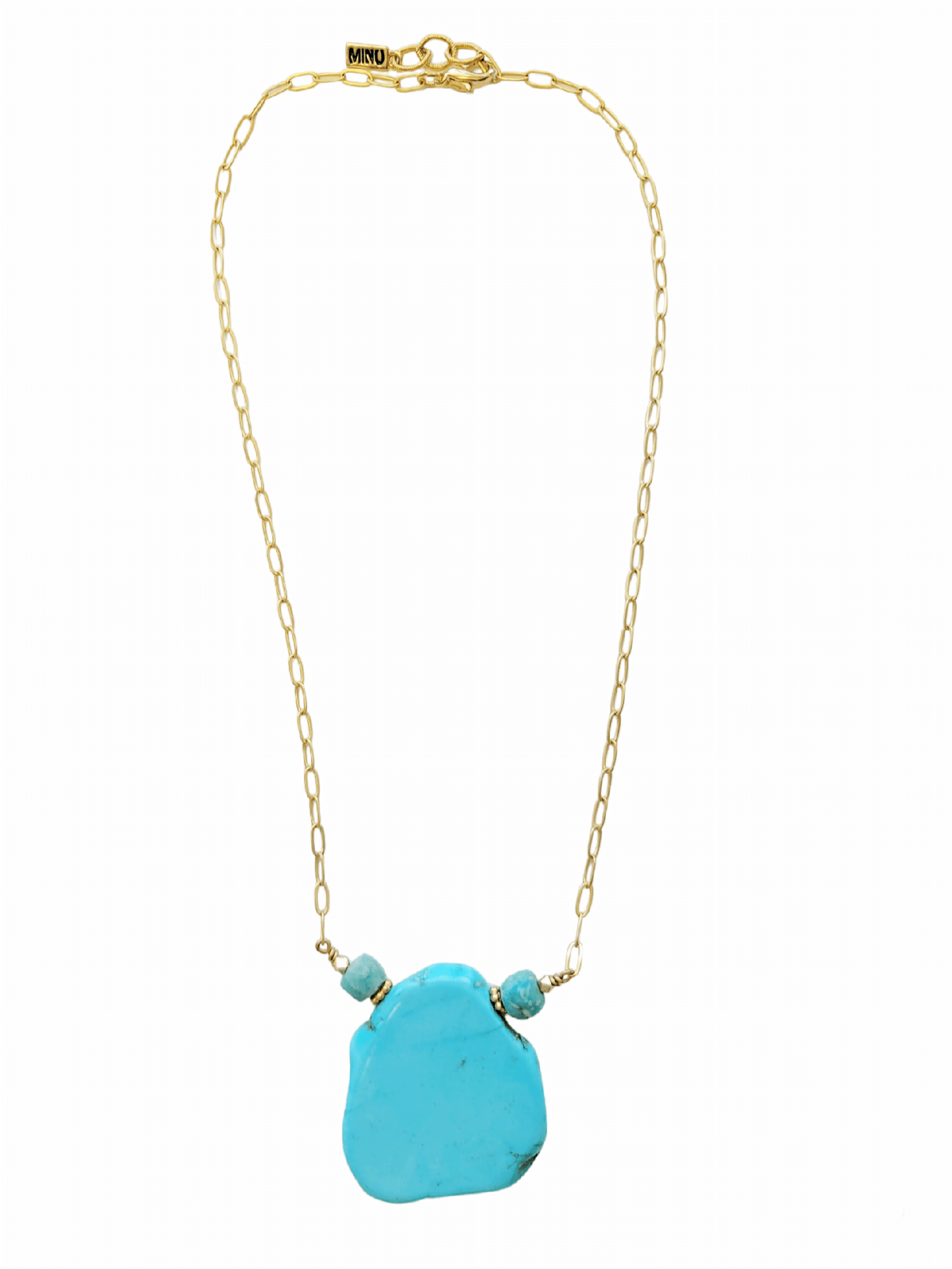 Arlet Turquoise Slab Necklace