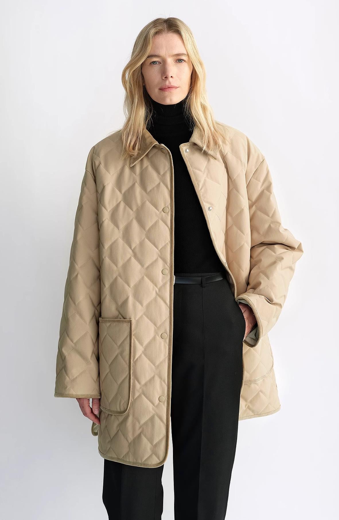 Tex Quilted Goose Down Barn Jacket