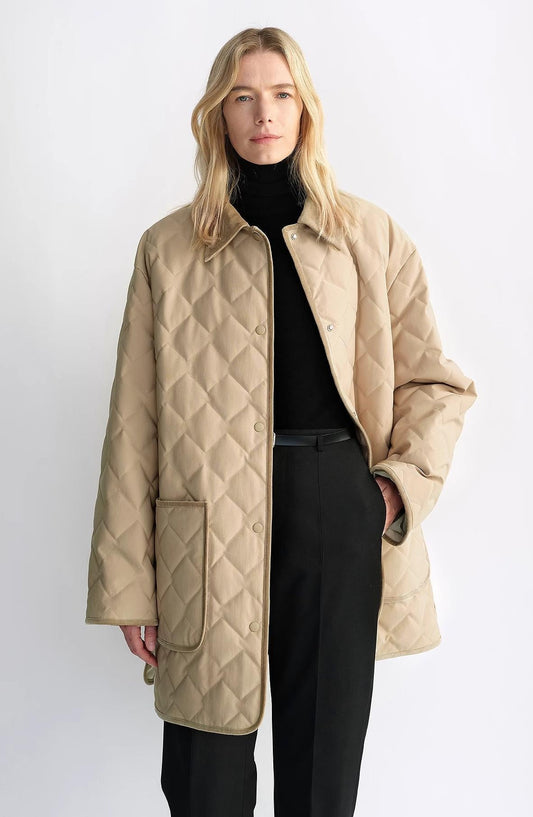 Tex Quilted Goose Down Barn Jacket