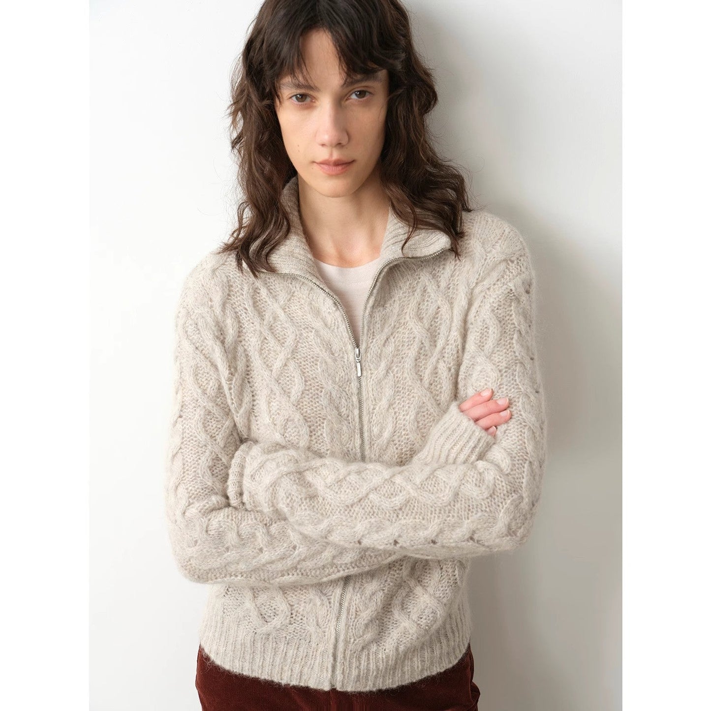 The Mariposa Mohair Cable Cardigan