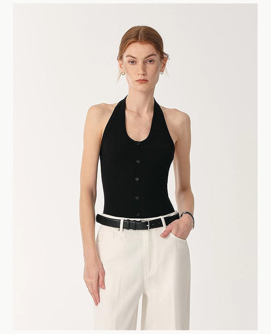 Tex Wool Halter Jumpsuit