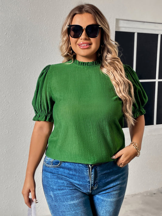 Caroline Ruched Sleeve Blouse