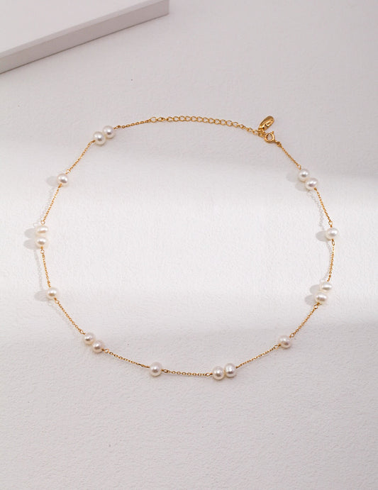 Luna Freshwater Pearl Choker