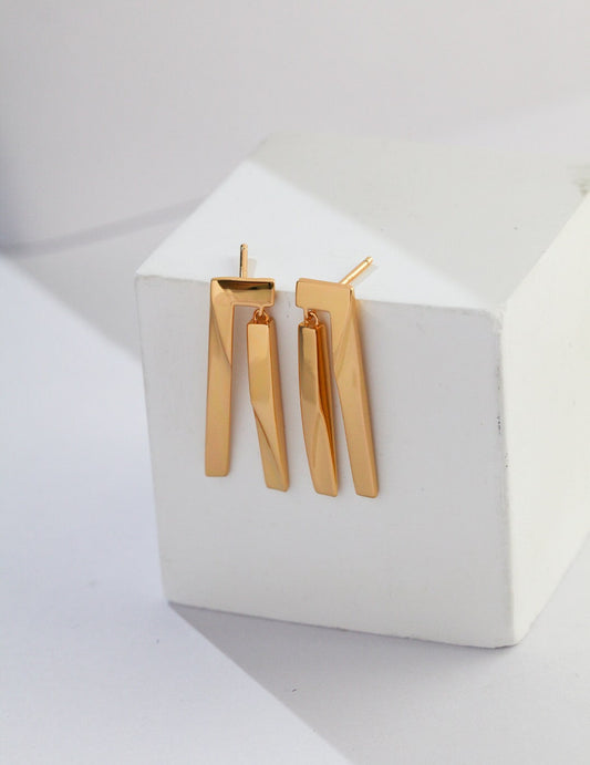 Laredo Geometric Bar Earrings