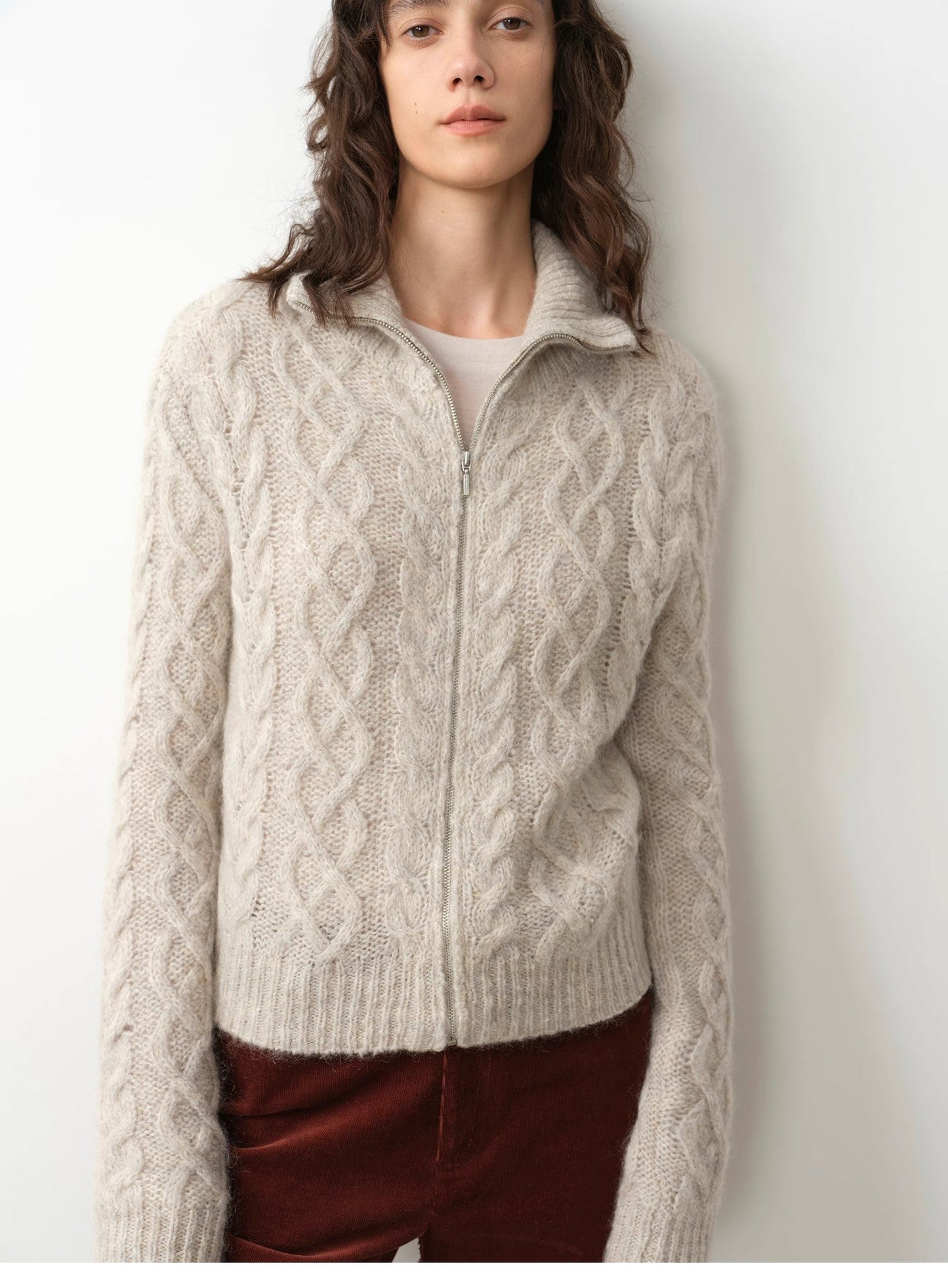 The Mariposa Mohair Cable Cardigan