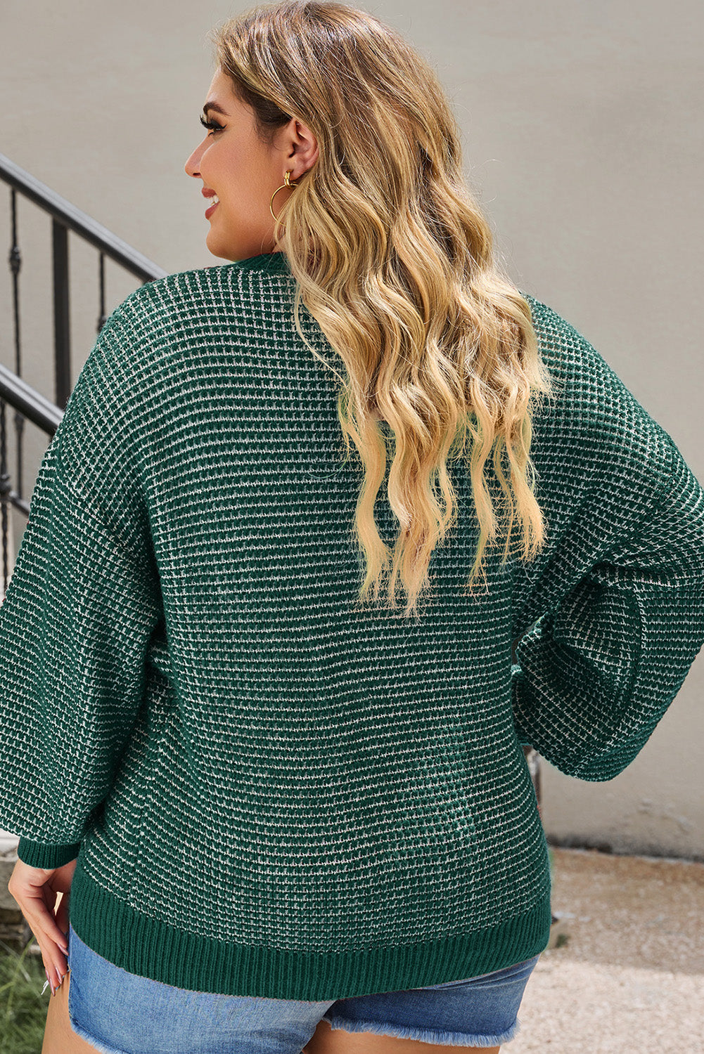 Avery Waffle-Knit Dolman Top