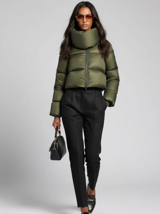 Cropped Puffer Coat