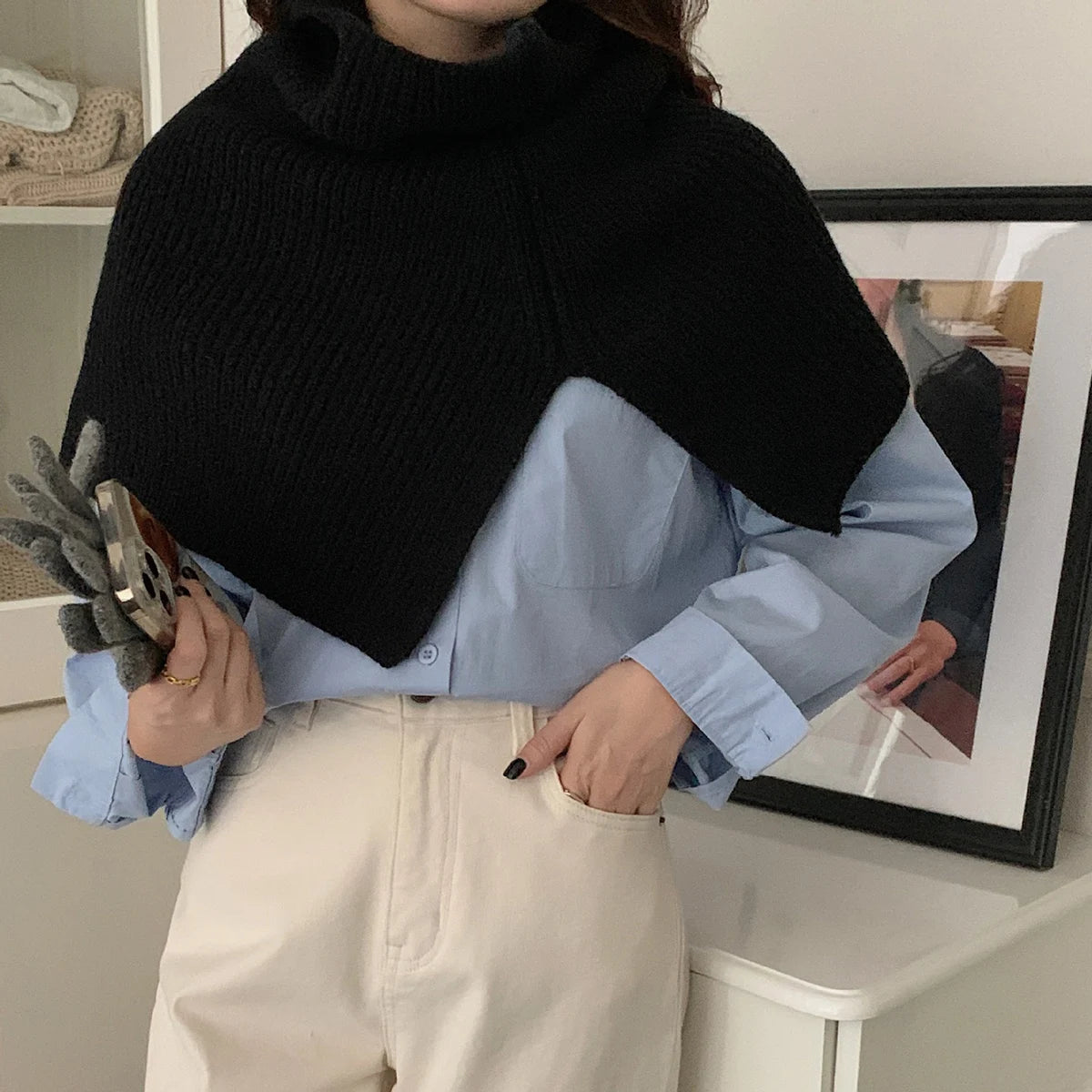 The Aspen Knit Detachable Turtleneck