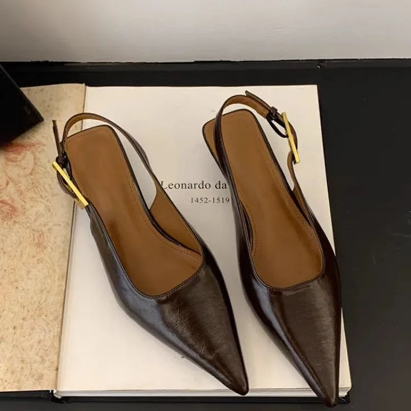 Andromeda Sling Back Kitten Heels