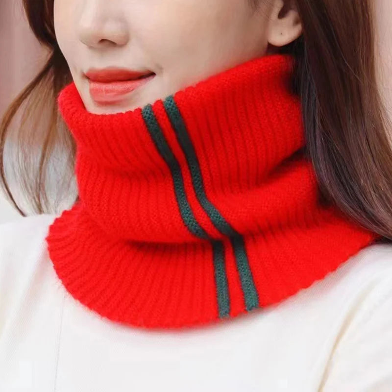 Knitted Turtleneck Collar