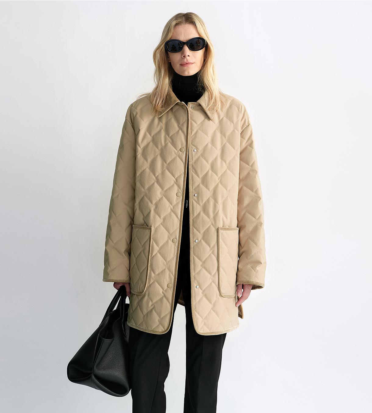 Tex Quilted Goose Down Barn Jacket
