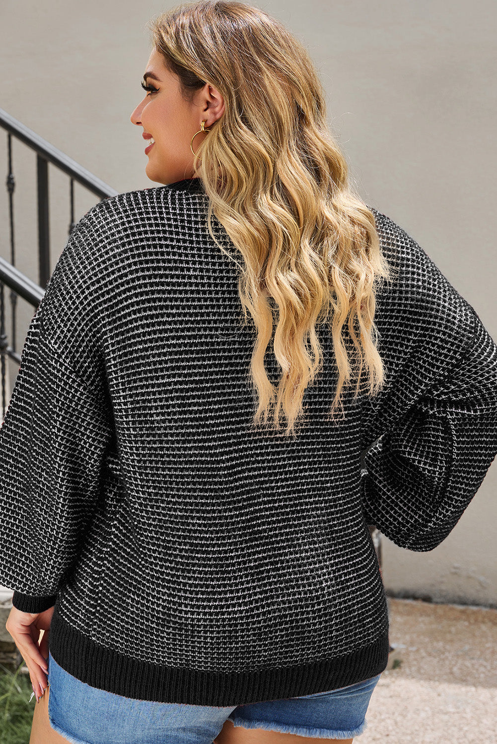 Avery Waffle-Knit Dolman Top