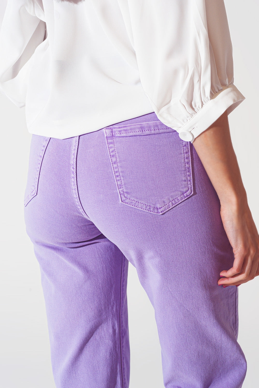 Westport Wide-Leg Jeans in Purple