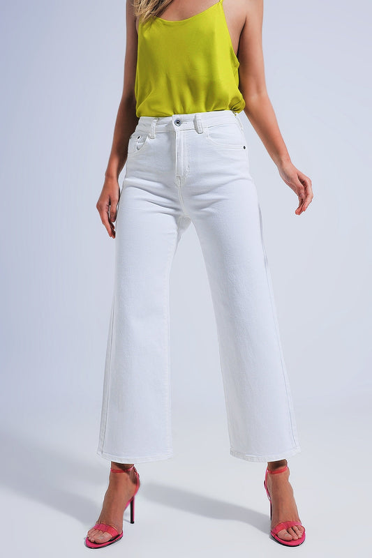 Westport Wide-Leg Jeans in White